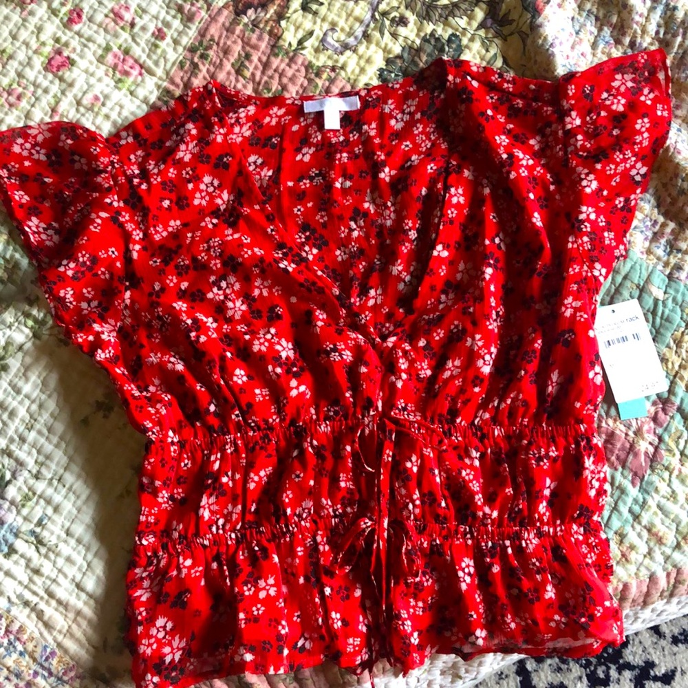 Short red top